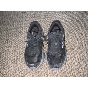 Brooks Ghost Max 2 Womens Size 6.5 Gray Purple Athletic Lace Up Sneakers
